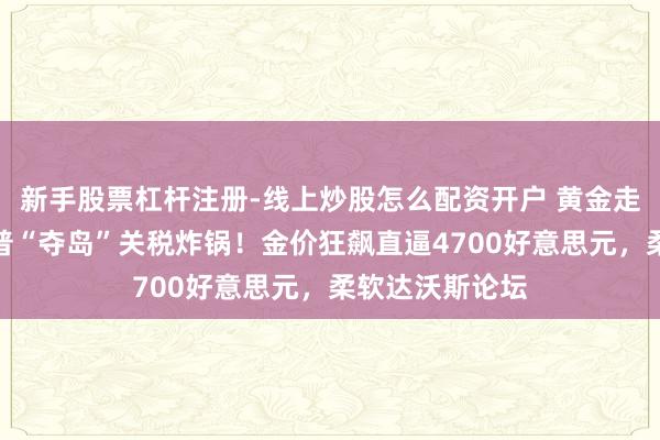 新手股票杠杆注册-线上炒股怎么配资开户 黄金走动请示：特朗普“夺岛”关税炸锅！金价狂飙直逼4700好意思元，柔软达沃斯论坛